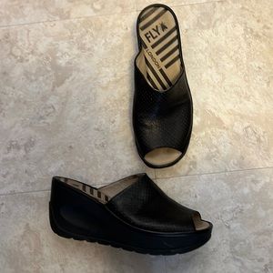 Black Fly brand wedge sandals size 39